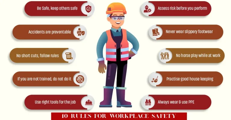 10 Rules for Workplace Safety – Every Employee Should Follow 10 rules for workplace safety